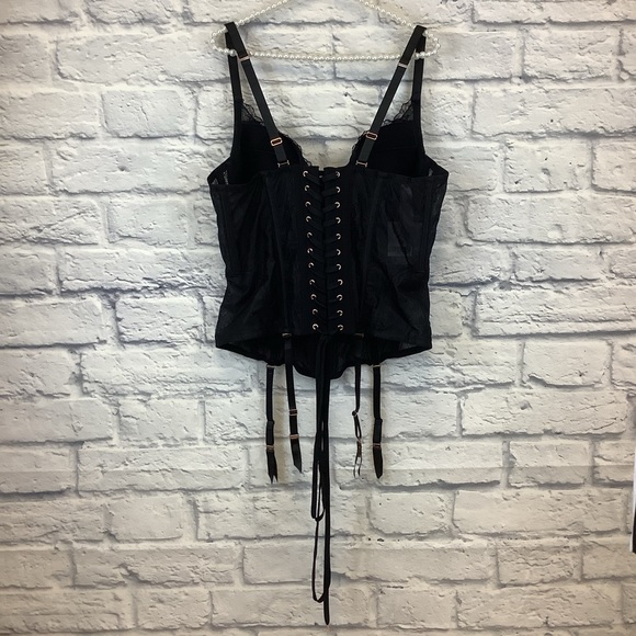 Savage x Fenty by Rihanna “Black Lace Up Corset” - Picture 7 of 16
